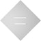 Ekena Millwork Diamond Surface Mount PVC Gable Vent: Non-Functional, w/ 3-1/2"W x 1"P Standard Frame, 16"W x 16"H GVPDI16X1601SN - alternate 2